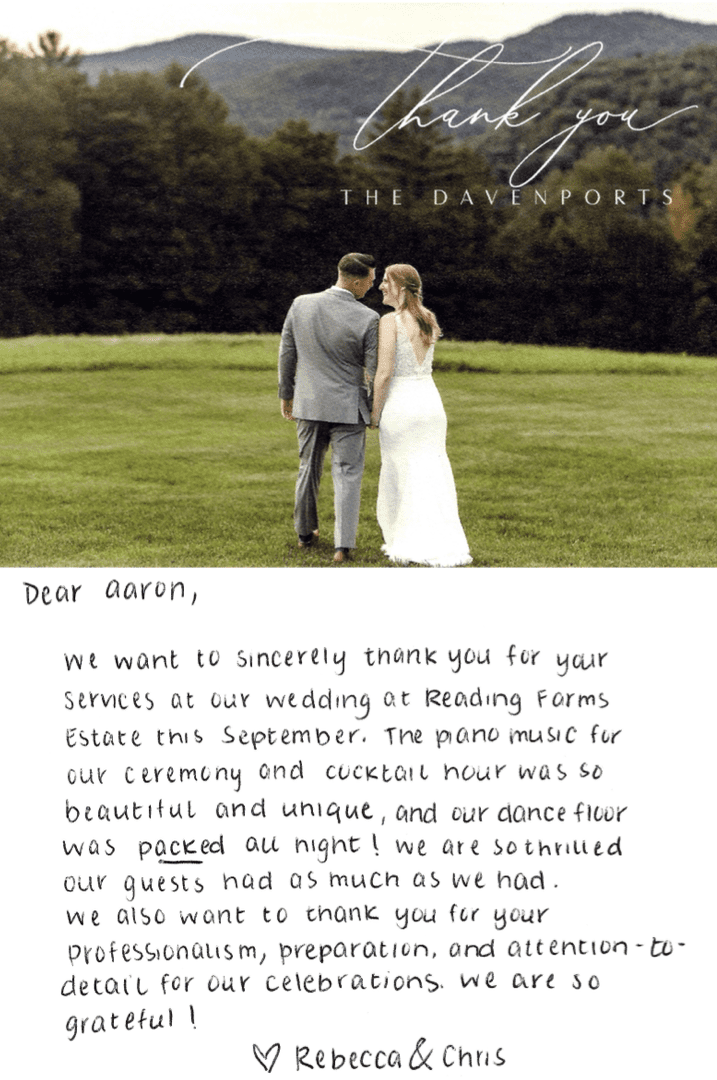 Aaron Topfer Wedding Reveiw